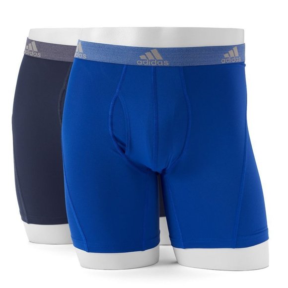 New, Adidas Relaxed Performance Underwear Size Small, 6'' Inseam; 2 Pack - Picture 1 of 2
